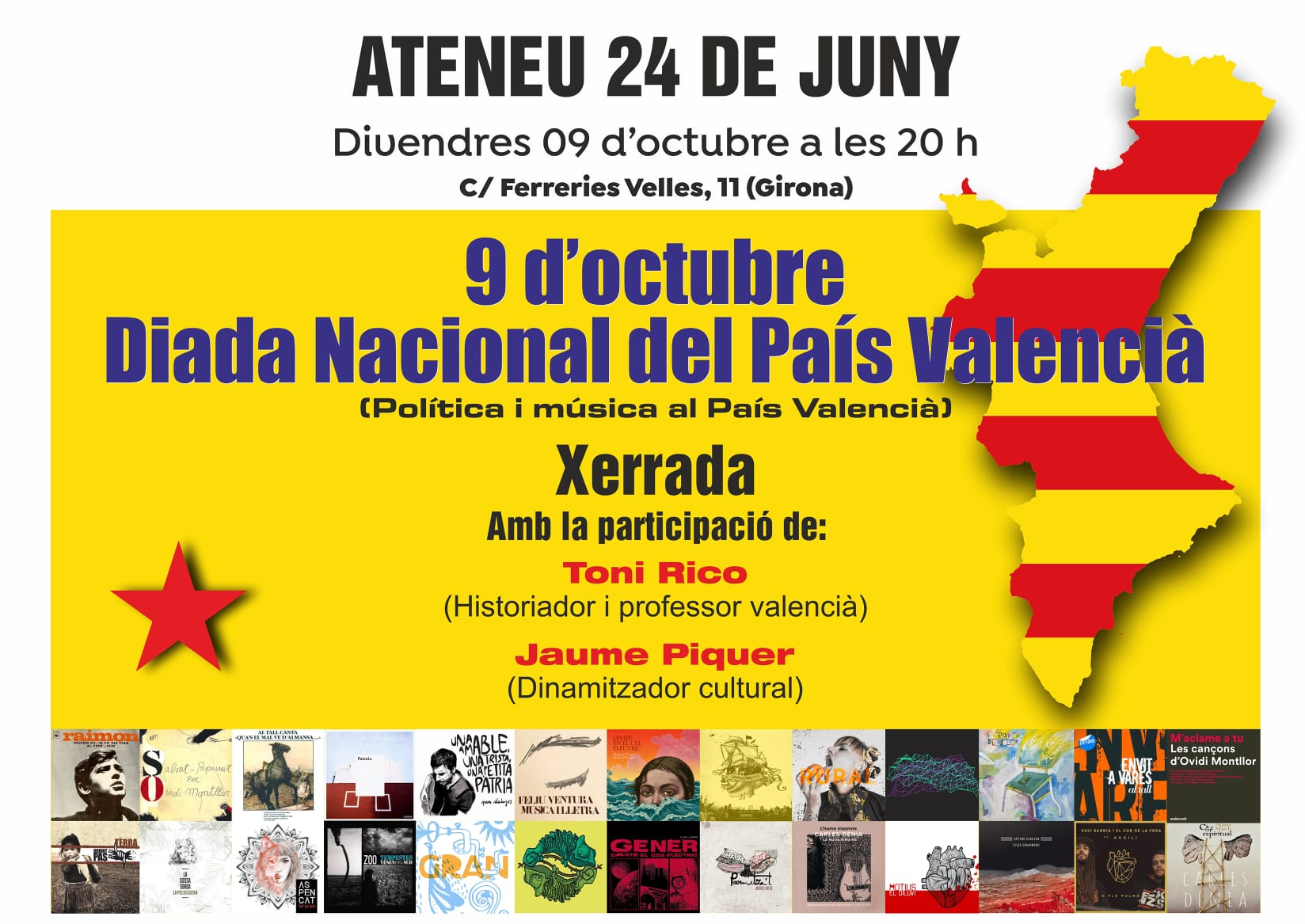 9 d’octubre, Diada del País Valencià (Política i música al País Valencià)
